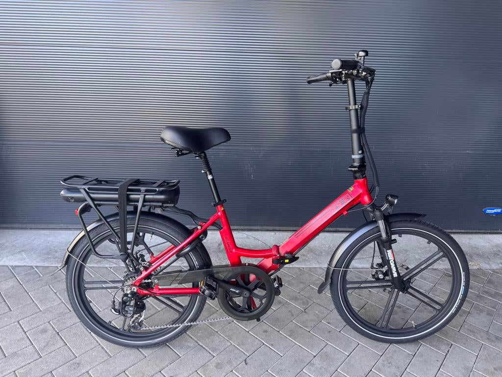 Lacros elektrische vouwfiets Scamper S400XL 24 inch wielen, 20 inch of meer, Versnellingen, Zo goed als nieuw, Totaal opvouwbaar