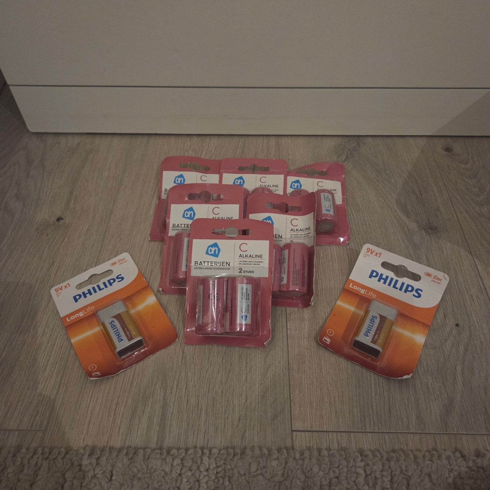 Batterijen: Philips 9V en AH Alkaline C-formaat, Ophalen, Nieuw