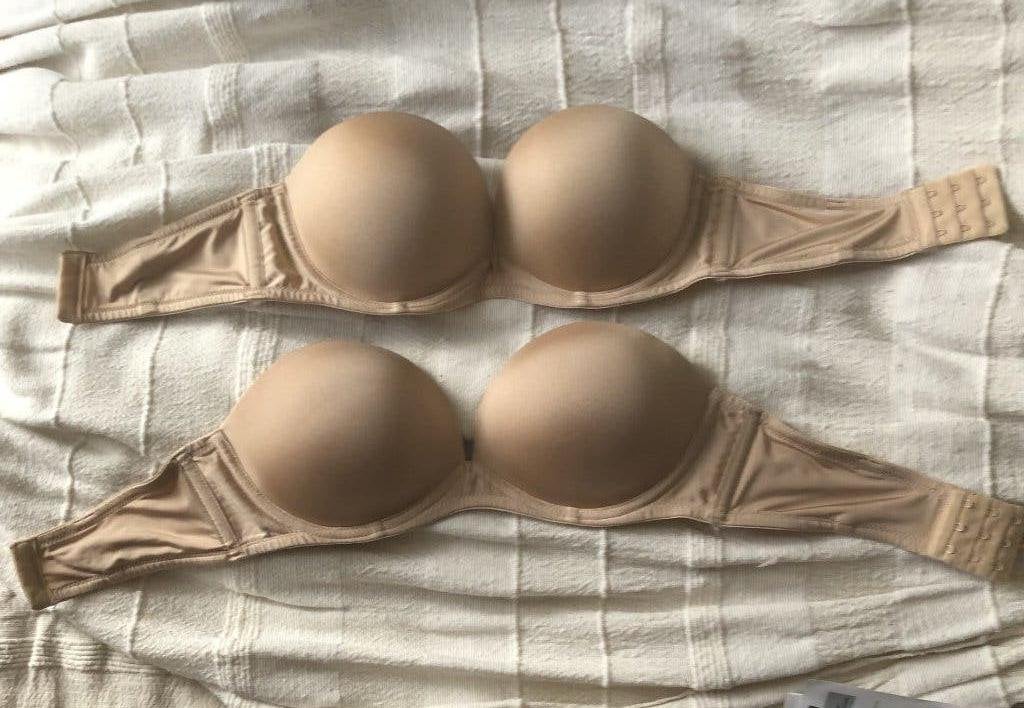 V) hunkemöller push-up bh maat c32 paar keer gedragen, Hunkemöller, Verzenden, Zwart, BH
