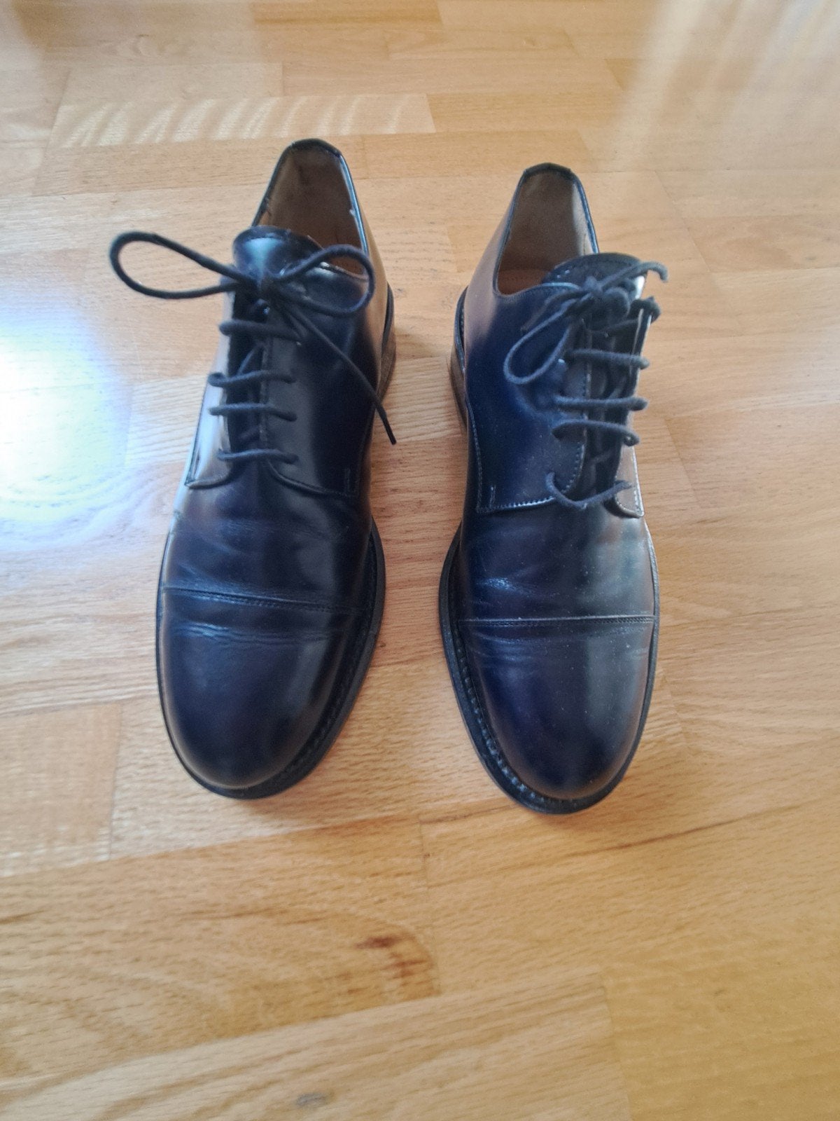 Nette herenschoenen,  leer, maat 44, Emporio, Ophalen, Zo goed als nieuw, Zwart