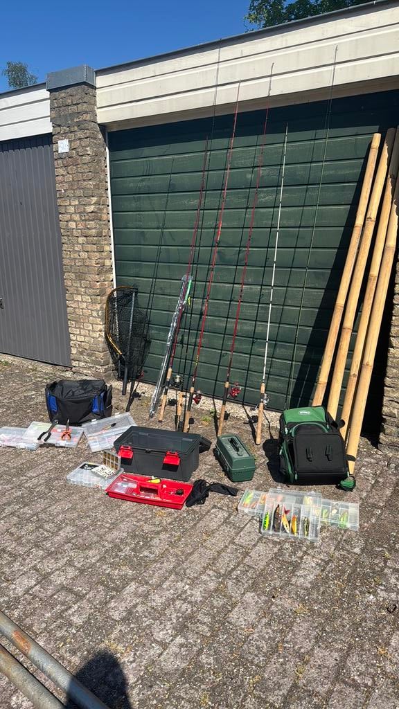 Veel Hengels en accessoires, Ophalen, Gebruikt, Overige typen