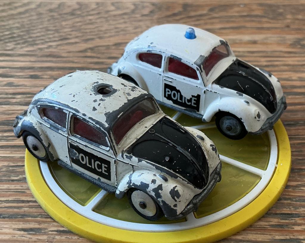 Oude Husky Politie auto Volkswagen kever vanaf  3,50, Ophalen of Verzenden, Gebruikt, Auto