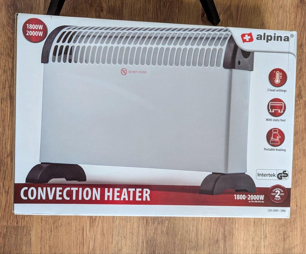 Alpina Convectorkachel - verwarming, Doe-het-zelf en Verbouw, Verwarming en Radiatoren, Ophalen, 30 tot 80 cm, Kachel, Zo goed als nieuw