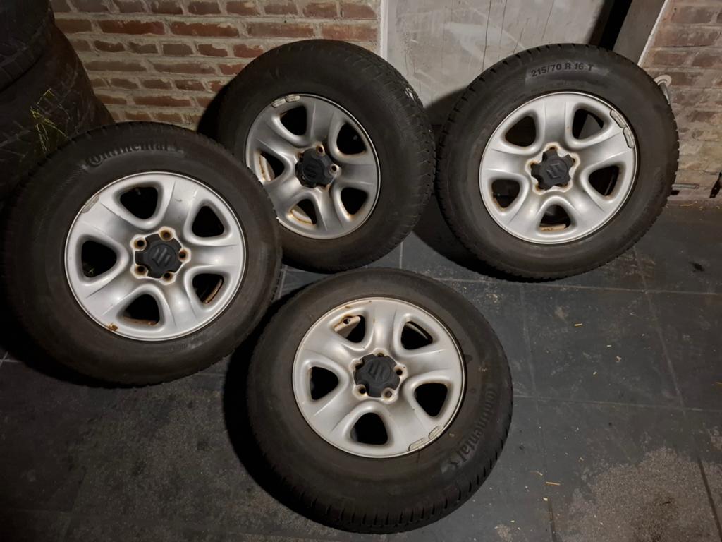 Winterbanden stalen velgen Suzuki Grand vitara, Auto-onderdelen, Banden en Velgen, Ophalen, 16 inch, Banden en Velgen, Winterbanden