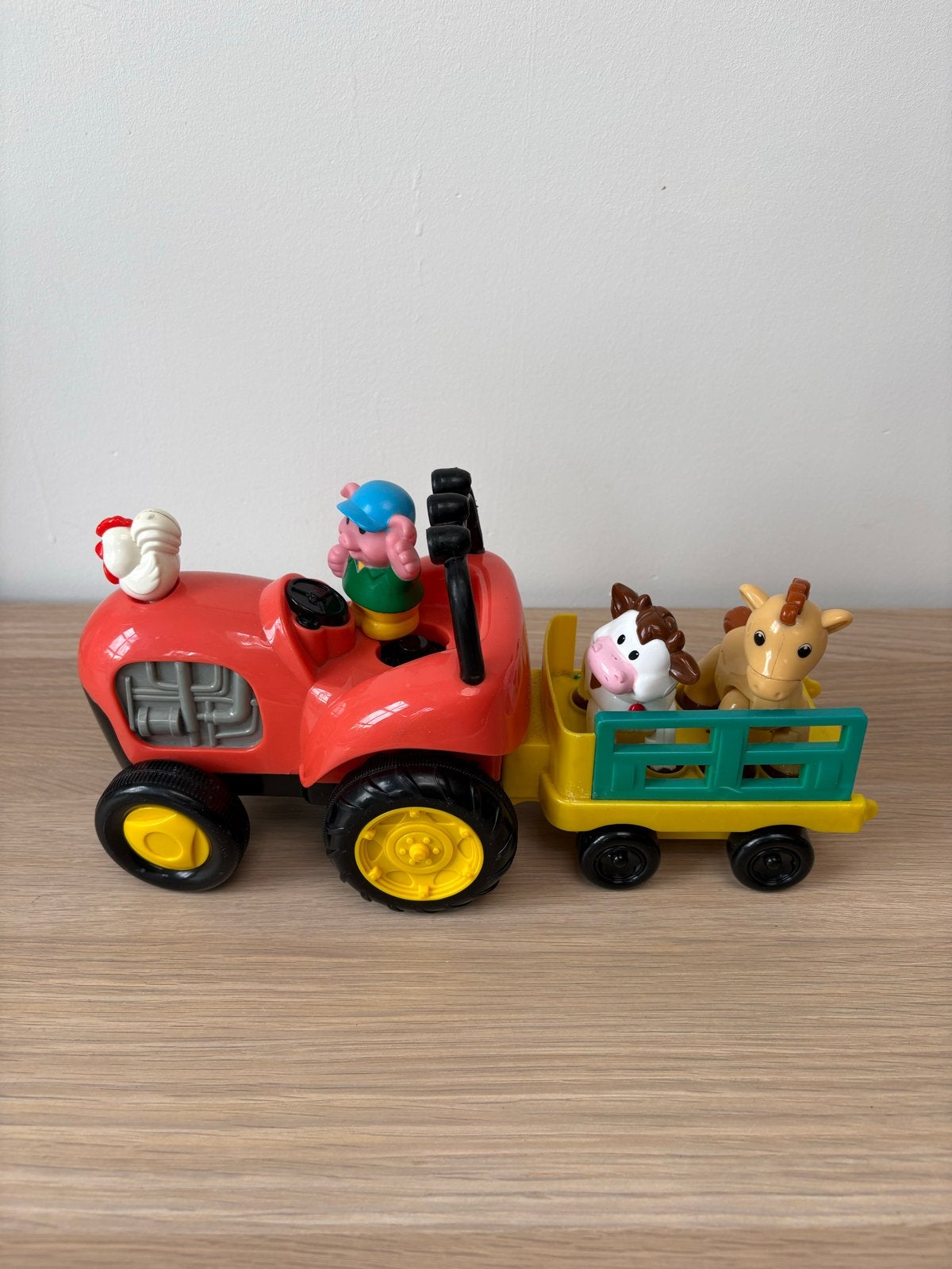 Boerderij tractor met aanhanger en dieren, Ophalen of Verzenden, Gebruikt
