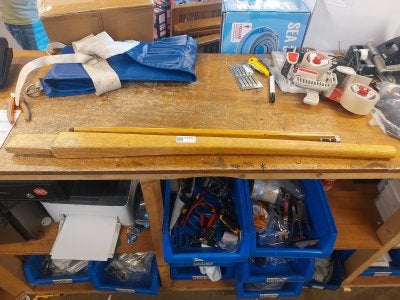 Helmstok 100 cm, Niet ingevuld, Gebruikt, Niet ingevuld, Niet ingevuld