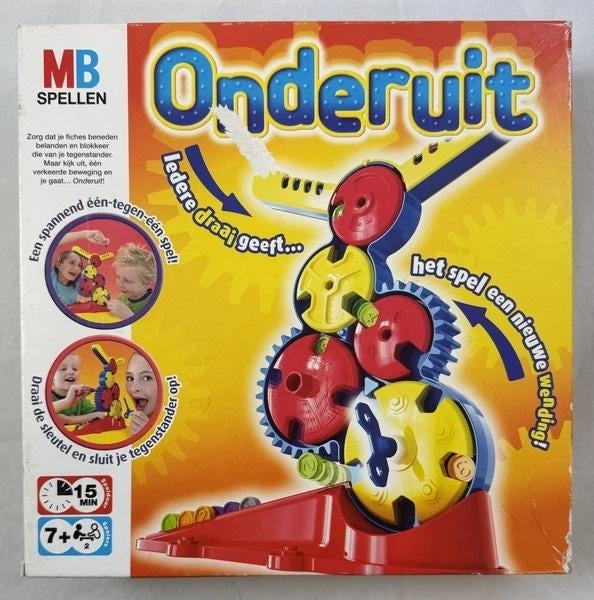 MB Onderuit gezelschapsspel Strategiespel Behendigheidsspel