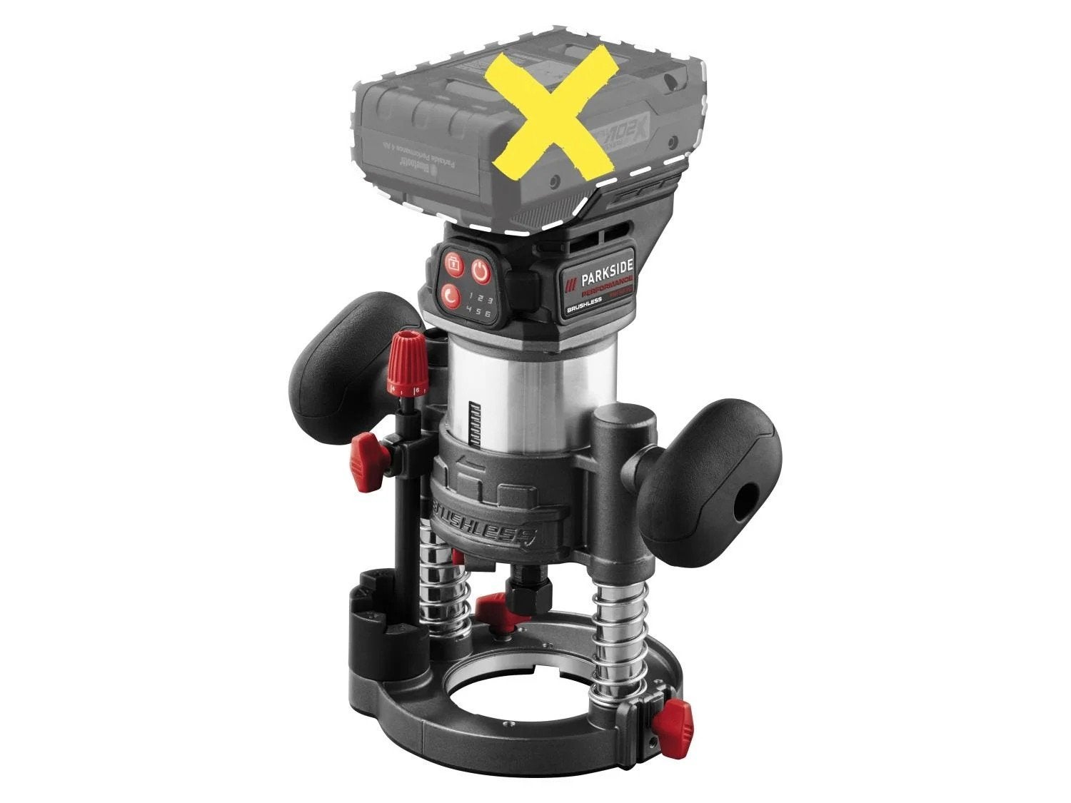 Parkside Performance 20v accu Bovenfrees, Doe-het-zelf en Verbouw, Gereedschap | Freesmachines, Parkside Performance, Accu, Ophalen of Verzenden