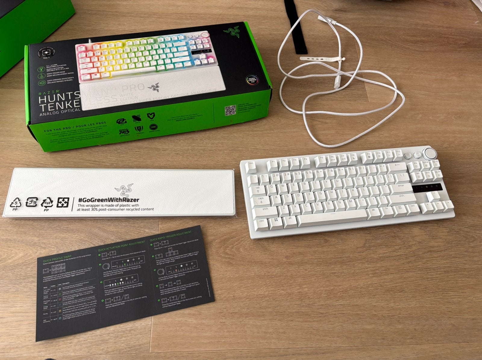 Razer huntsman v3 pro nieuwstaat, Ophalen of Verzenden, Zo goed als nieuw, Gaming toetsenbord