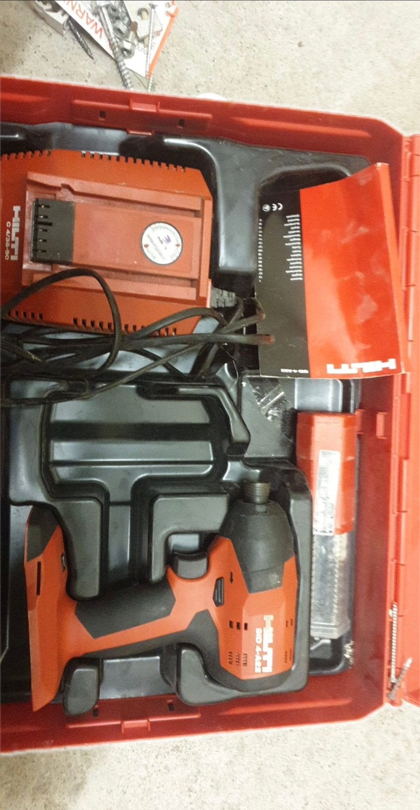 Slagtol Hilti SID4-A22 set, Ophalen of Verzenden, Zo goed als nieuw