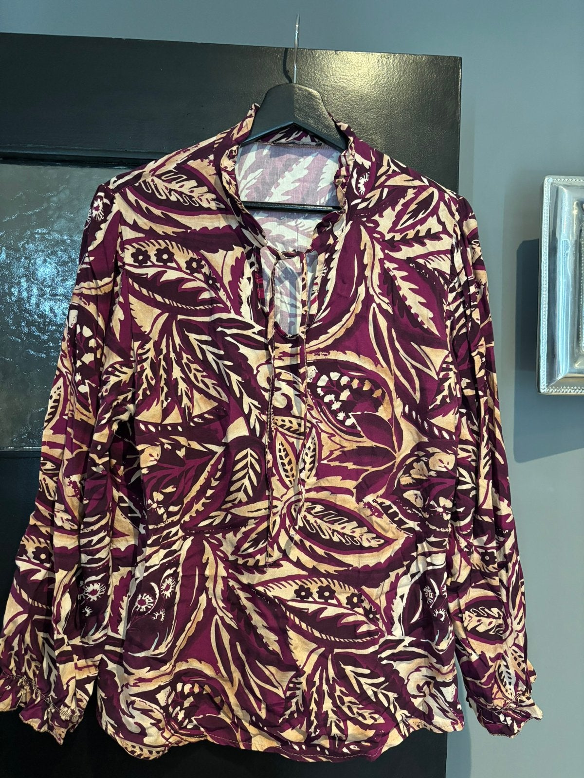 Musthaves elja blouse maat l, Ophalen of Verzenden, Zo goed als nieuw, Maat 38/40 (M), Paars