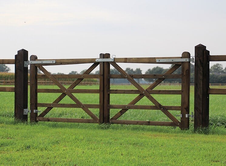 32. Houten poort | weidepoort | landhekken, Ophalen of Verzenden, Nieuw, Hout, Tuinhek