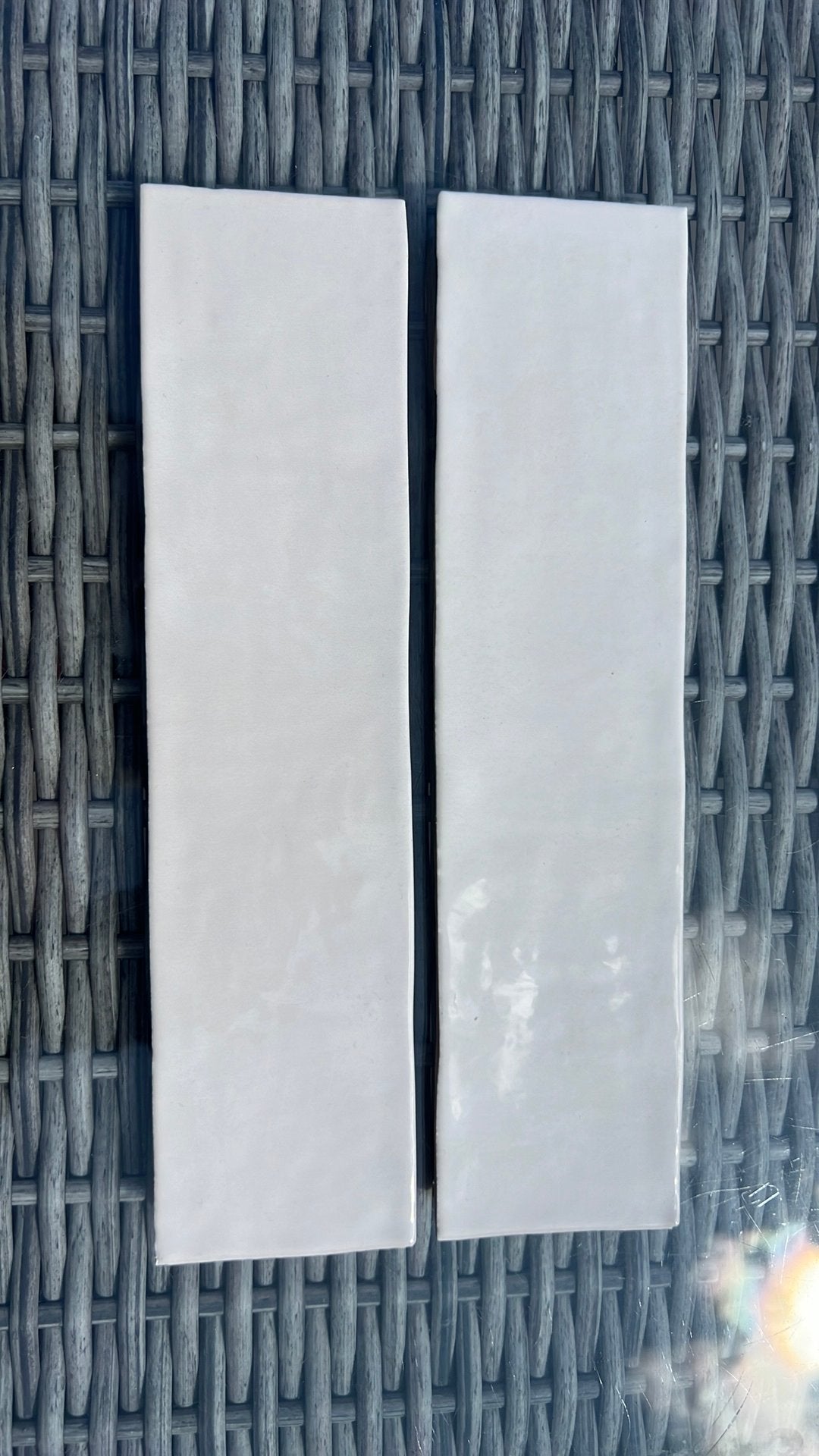 Nieuw! 3,1 meter Creme Glossy 6,25 bij 25, Ophalen, Nieuw, Minder dan 5 m², Wandtegels
