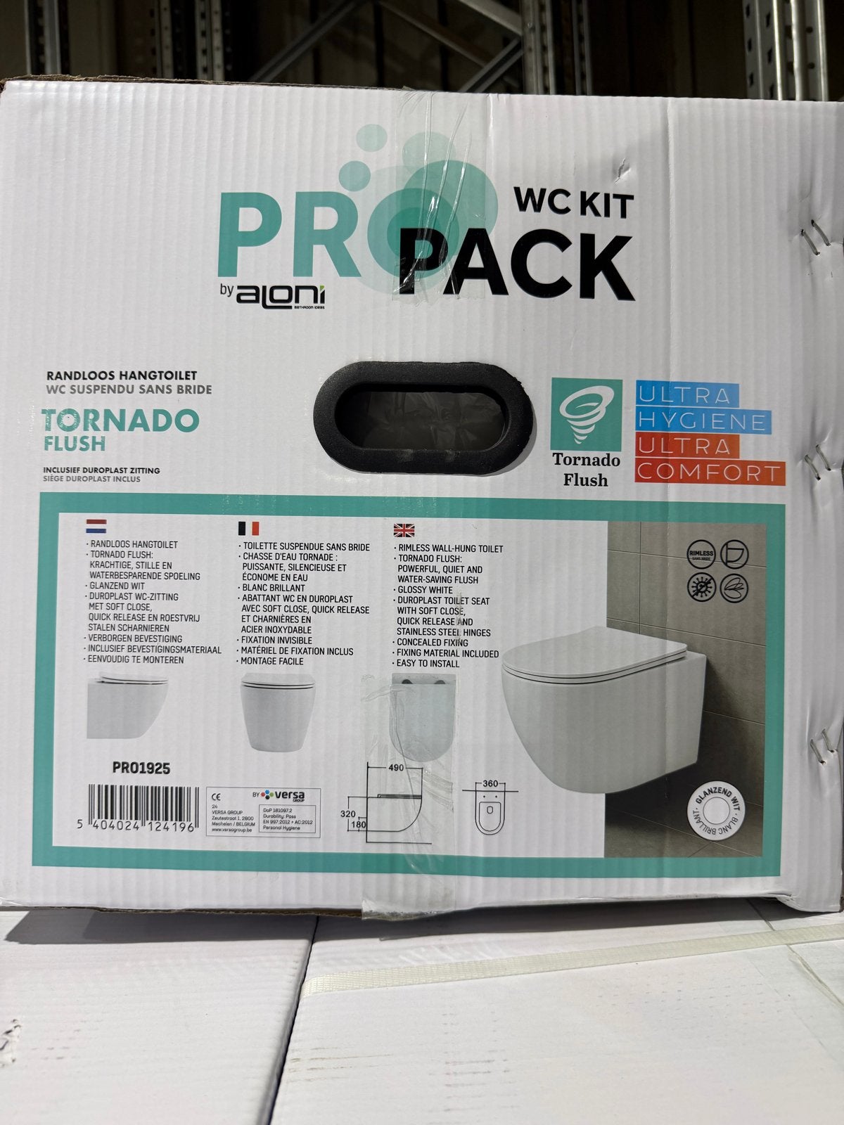 Grote partij randloze tornadoWC potten met softclose zitting, Ophalen, Nieuw, Toilet