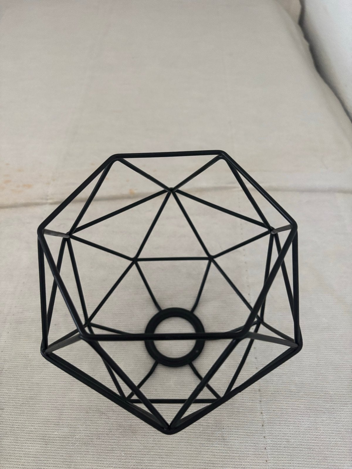 IKEA geometrische lampenkap (zonder snoer), Metaal, Zwart, Zo goed als nieuw, Modern