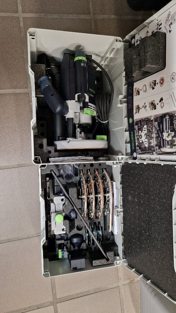 Festool bovenfrees en andere machines, Doe-het-zelf en Verbouw, Ophalen, Zo goed als nieuw