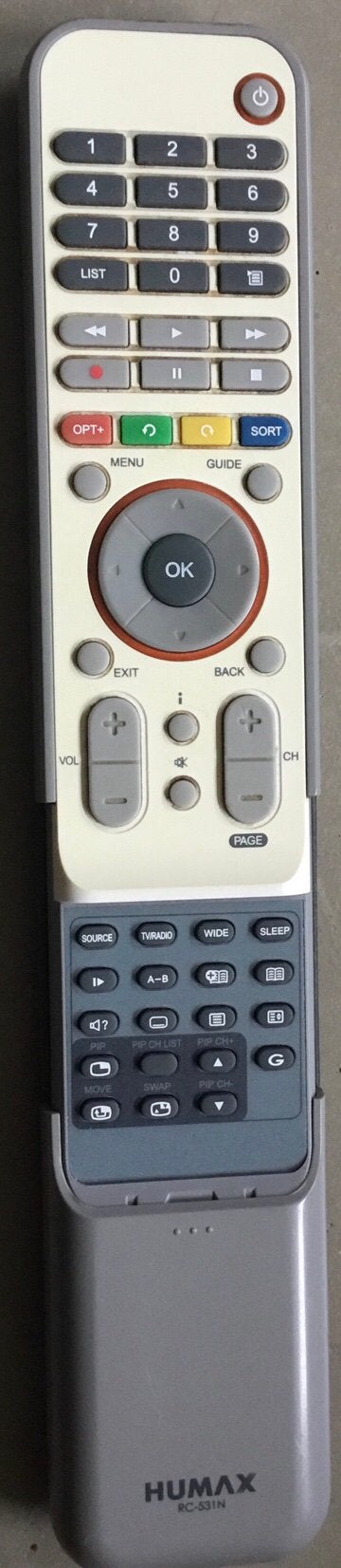 ORIGINELE HUMAX RC-531N AFSTANDSBEDIENING VOOR HUMAX 9200C, Ophalen of Verzenden, Gebruikt, Origineel, Receiver of Versterker