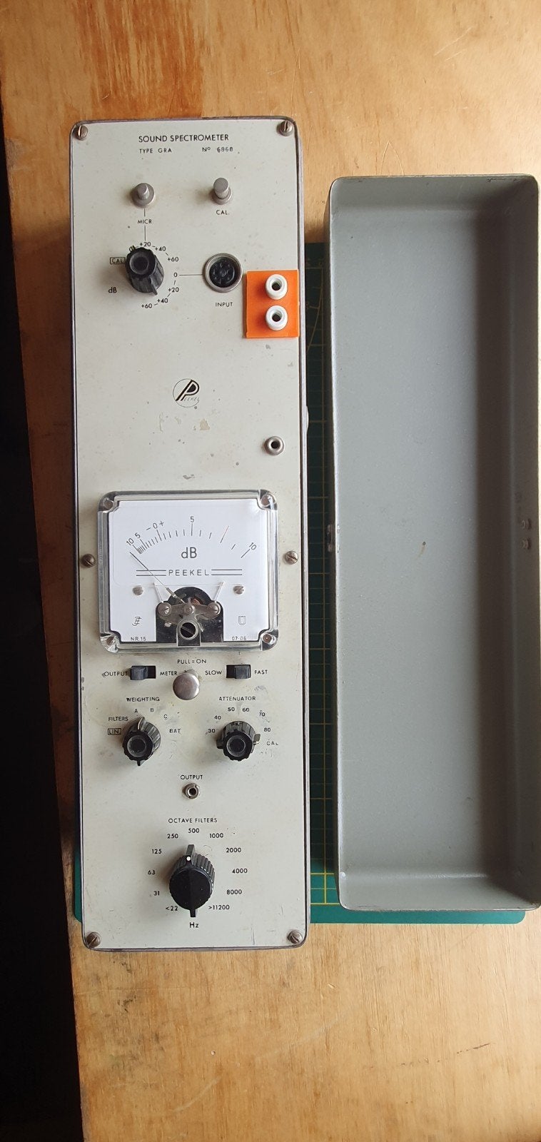 Peekel audio meter en bandpass octave filter set, Ophalen of Verzenden, Gebruikt, Geluid