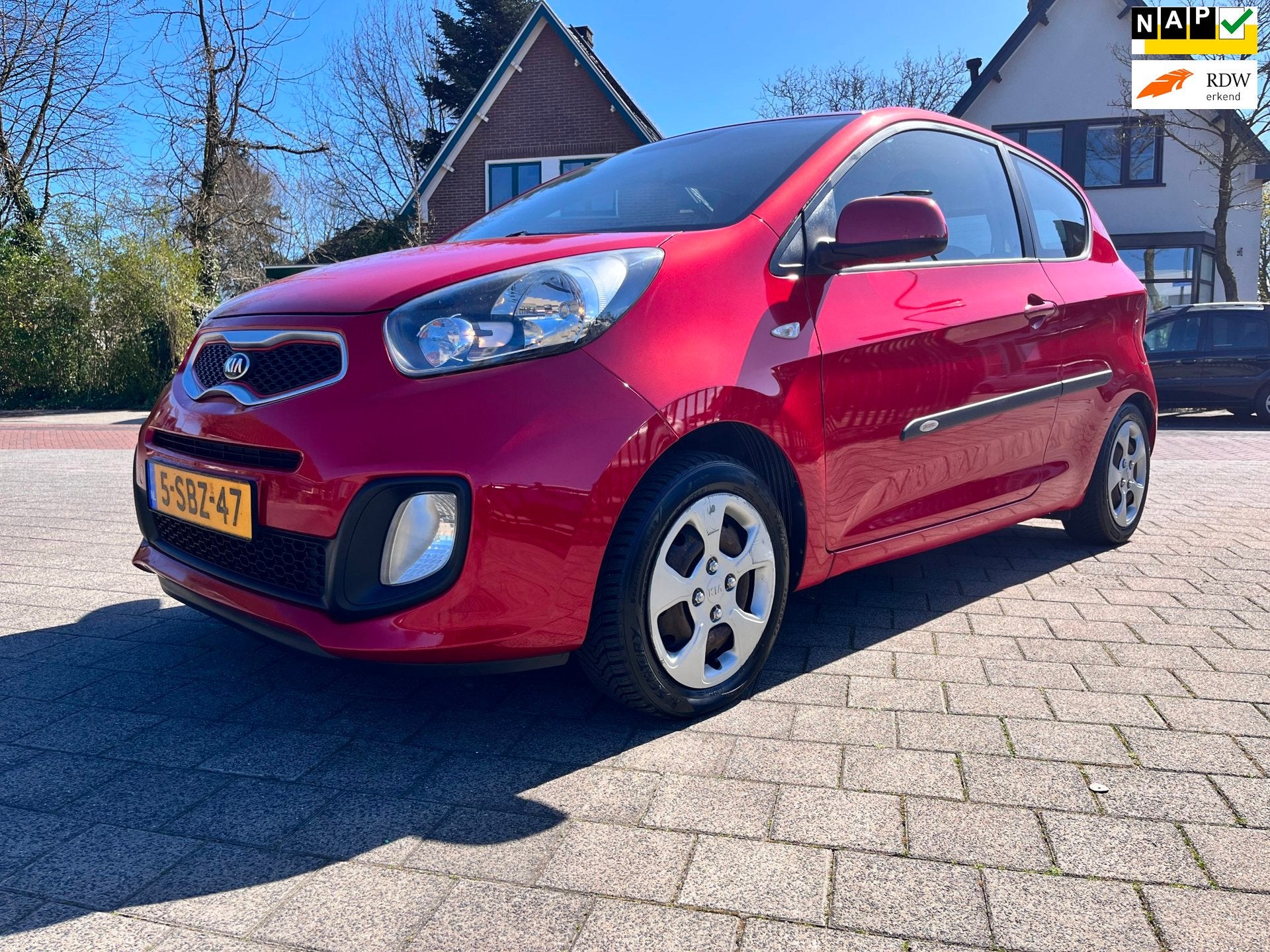 Kia Picanto 1.0 CVVT LPG G3 Isofix Airco Trekhaak NW APK, Voorwielaandrijving, Euro 5, Stof, Gebruikt