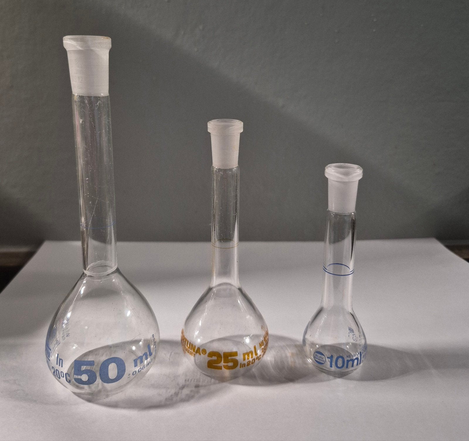 Maatkolf 3x 50ml - 25ml  - 10ml, Ophalen of Verzenden, Zo goed als nieuw, Overige typen