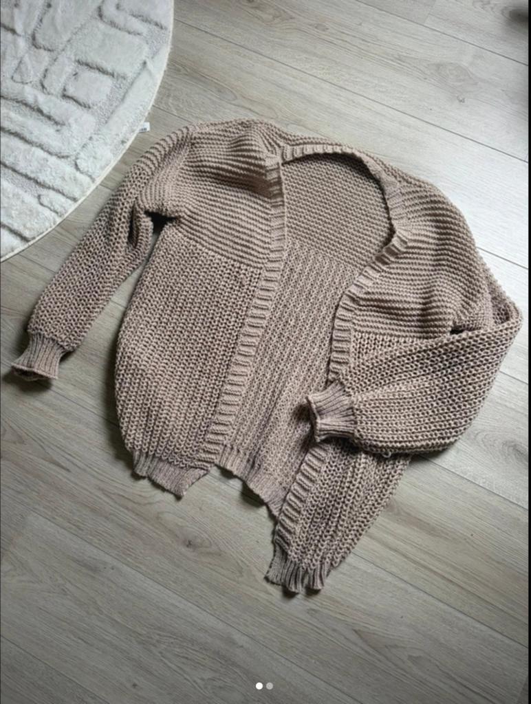 Gebreid vest - maat L - shein, Kleding | Dames, Truien en Vesten, Verzenden, Zo goed als nieuw, Maat 42/44 (L), Beige