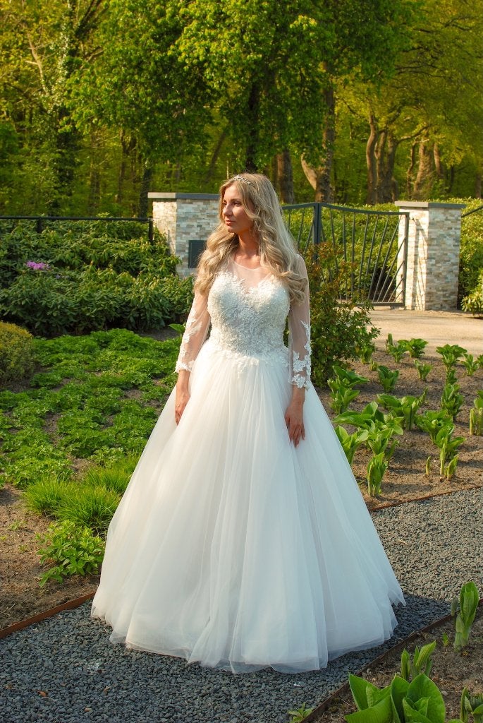 Trouwjurk Sample Sale Allure Bridals – Model 334, Ophalen, Trouwjurk, Wit, Nieuw