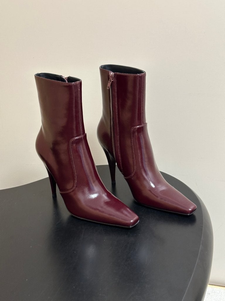 Saint Laurent /YSL FW26 – Nieuwe enkellaarzen voor dames, Verzenden, Lage of Enkellaarzen, Rood, Onbekend