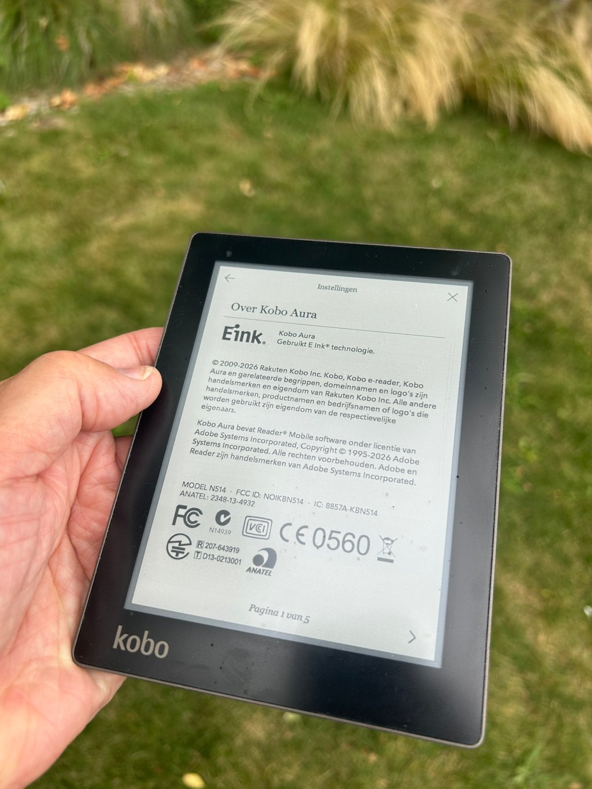 Kobo Aura E-reader zwart, Computers en Software, E-readers, Ophalen of Verzenden, Gebruikt
