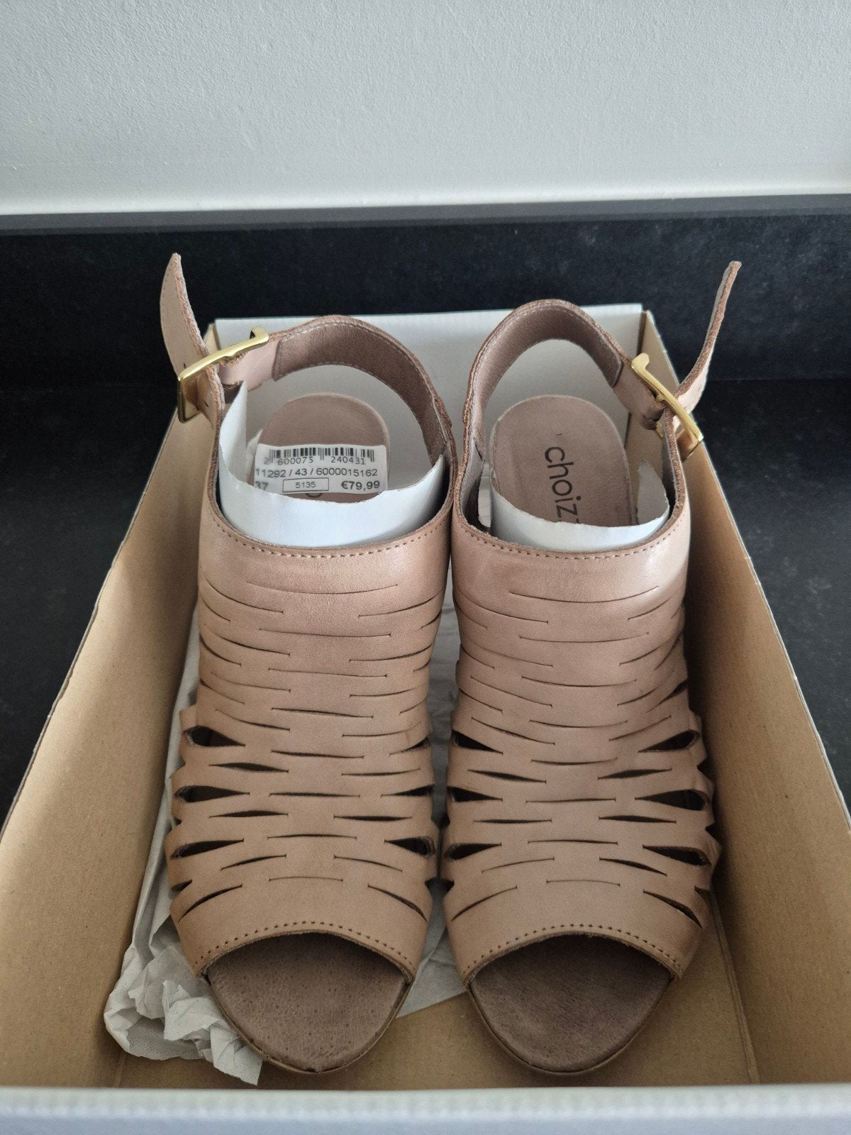 Nieuwe Choizz zomer schoenen maat 37, Beige, Choizz, Nieuw, Sandalen of Muiltjes