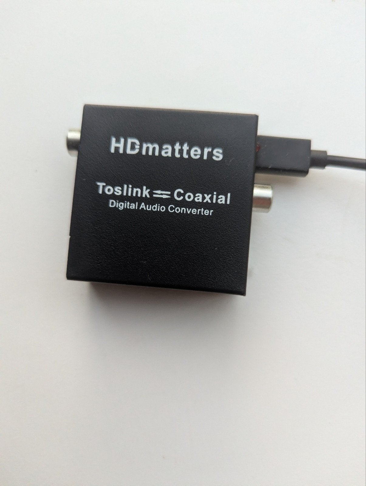 Digitale 2-weg audio converter Coaxiaal/Toslink, Ophalen of Verzenden, Zo goed als nieuw