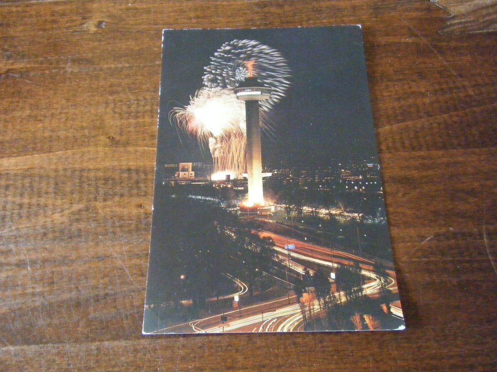 N7 - Rotterdam - Euromast - Vuurwerk - Mooi/Oud, Verzamelen, Ophalen of Verzenden, 1960 tot 1980, Zuid-Holland