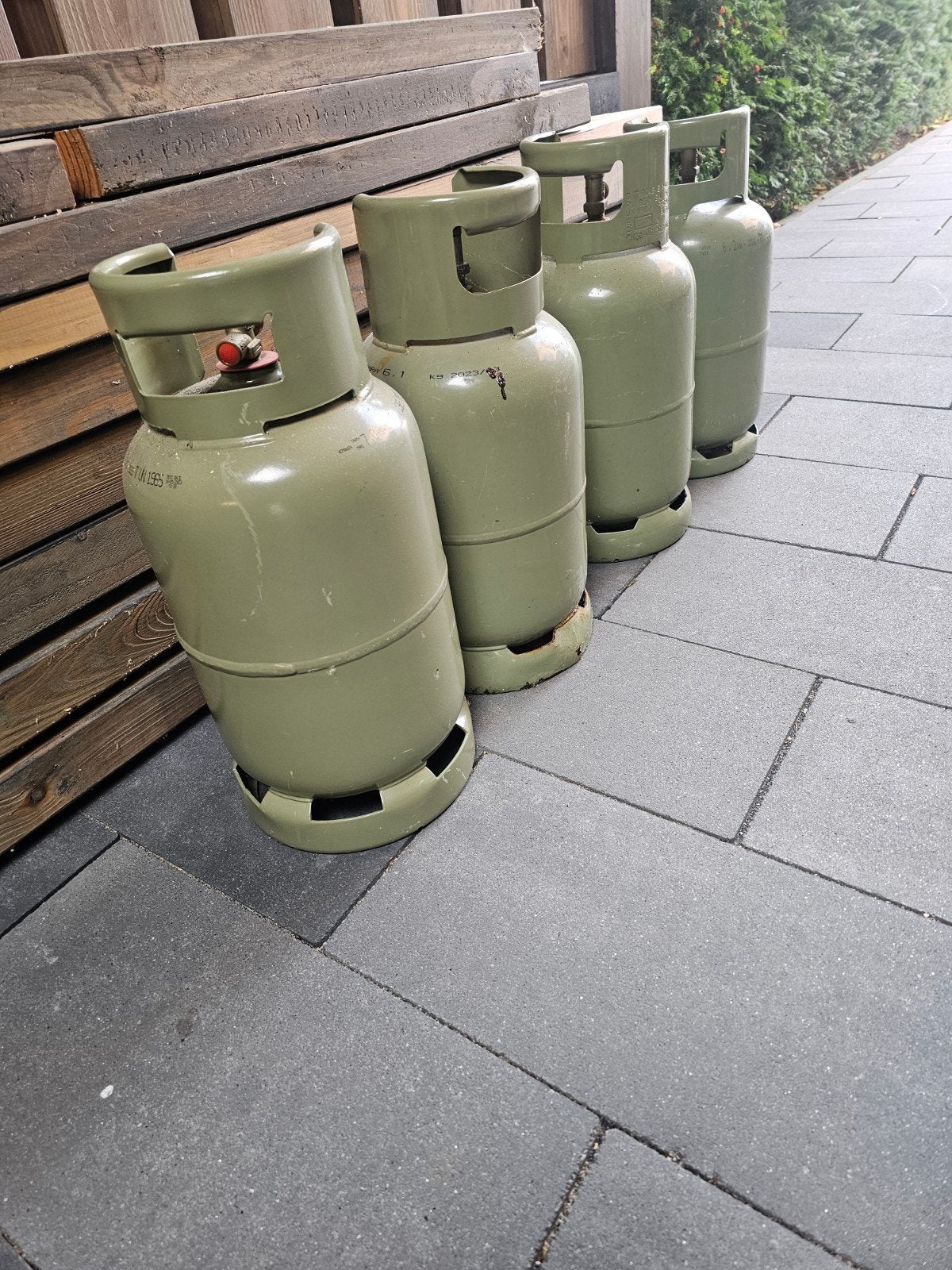 5 kg gasfles   4 stuks, Ophalen