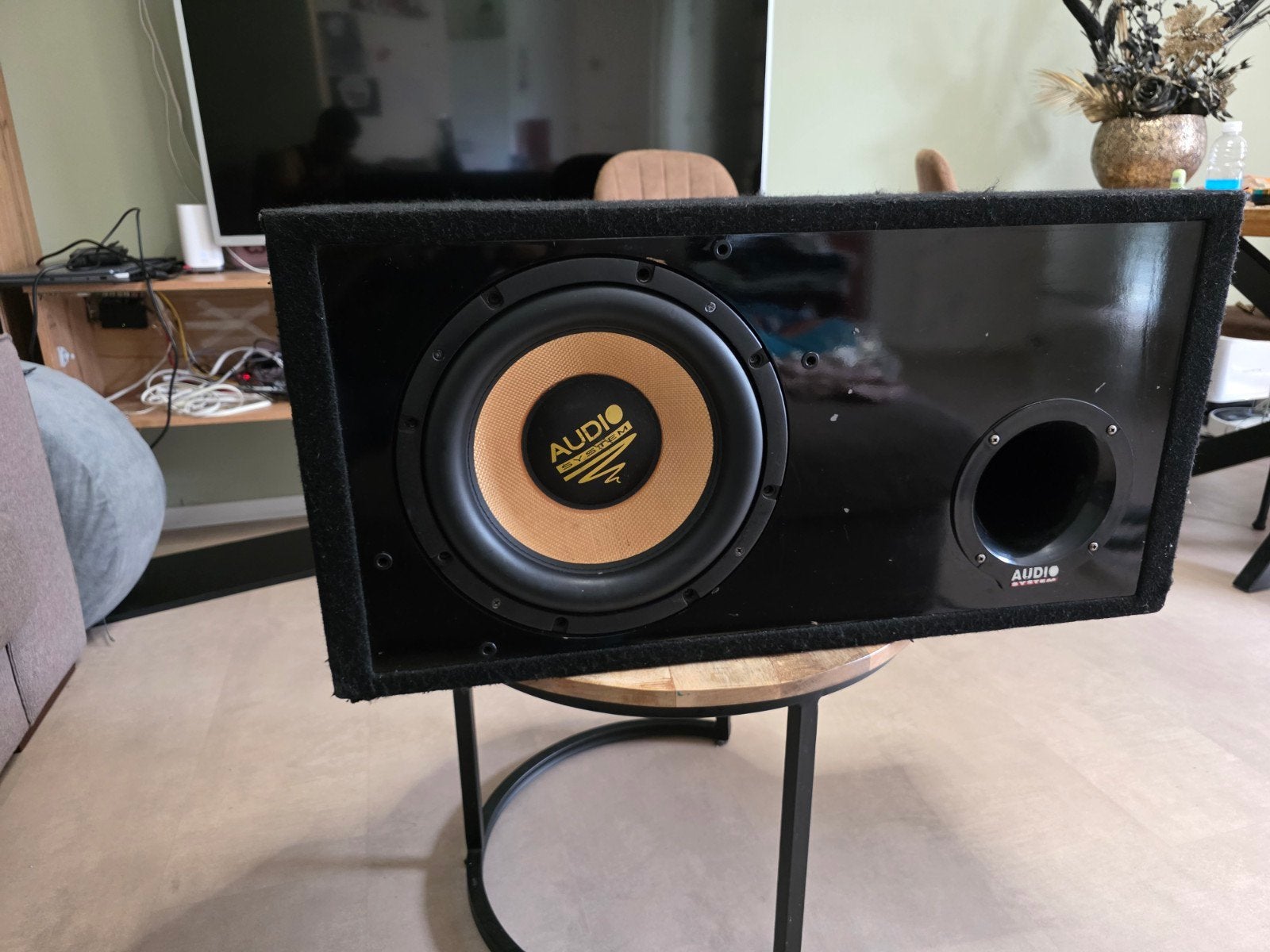 Audio System Subwoofer met Ground Zero Versterker, Ophalen, Gebruikt
