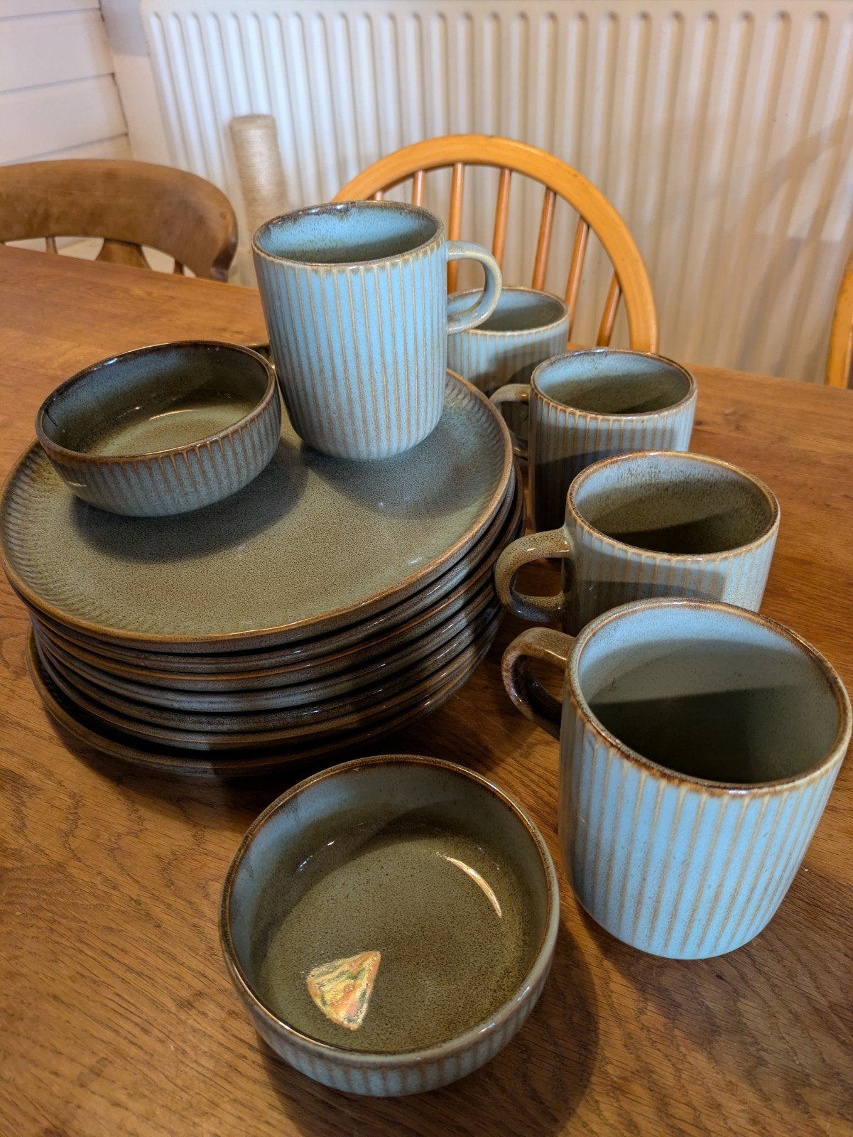 Leen Bakker Servies Camille  Dinerborden, schaaltjes, mokken, Huis en Inrichting, Ophalen, Zo goed als nieuw, Aardewerk, Overige stijlen