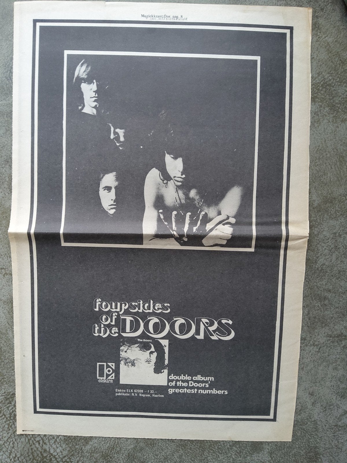 The Doors:  Four sides op A3  formaat, Ophalen of Verzenden