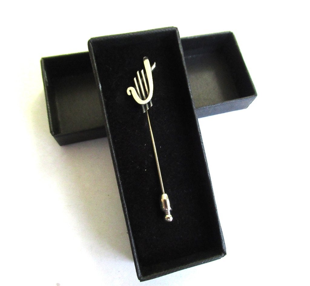 Reversspeld Zilveren 835 Lier klassiek muziekinstrument., Ophalen of Verzenden, Zilver