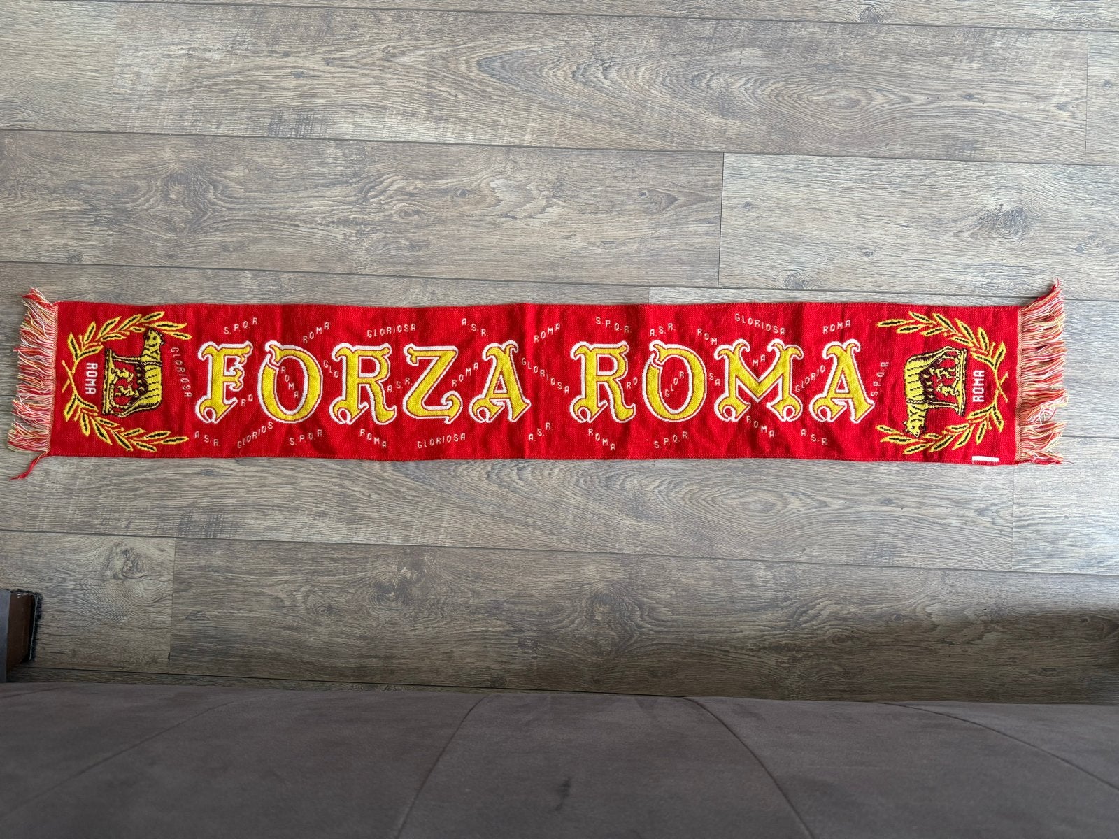 AS Roma sjaal, Ophalen of Verzenden, Zo goed als nieuw, Clubaccessoires
