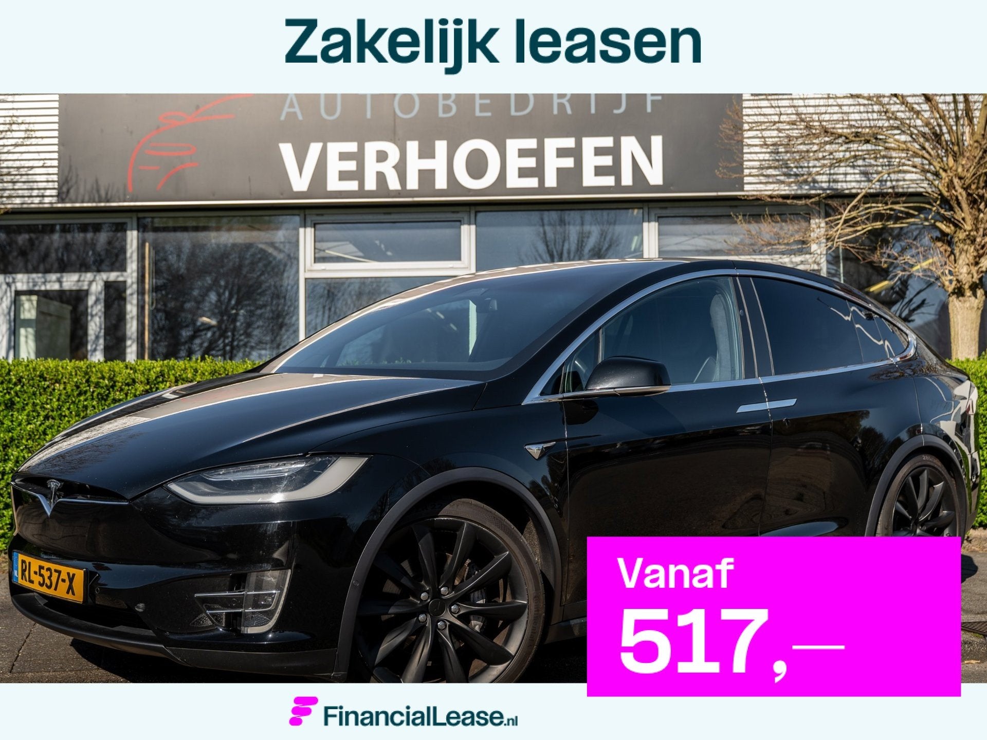 Tesla Model X 100D - HOUT AFW - AUTOPILOT - PARK CAMERA - OR, Automaat, Zwart, Adaptive Cruise Control, Vierwielaandrijving