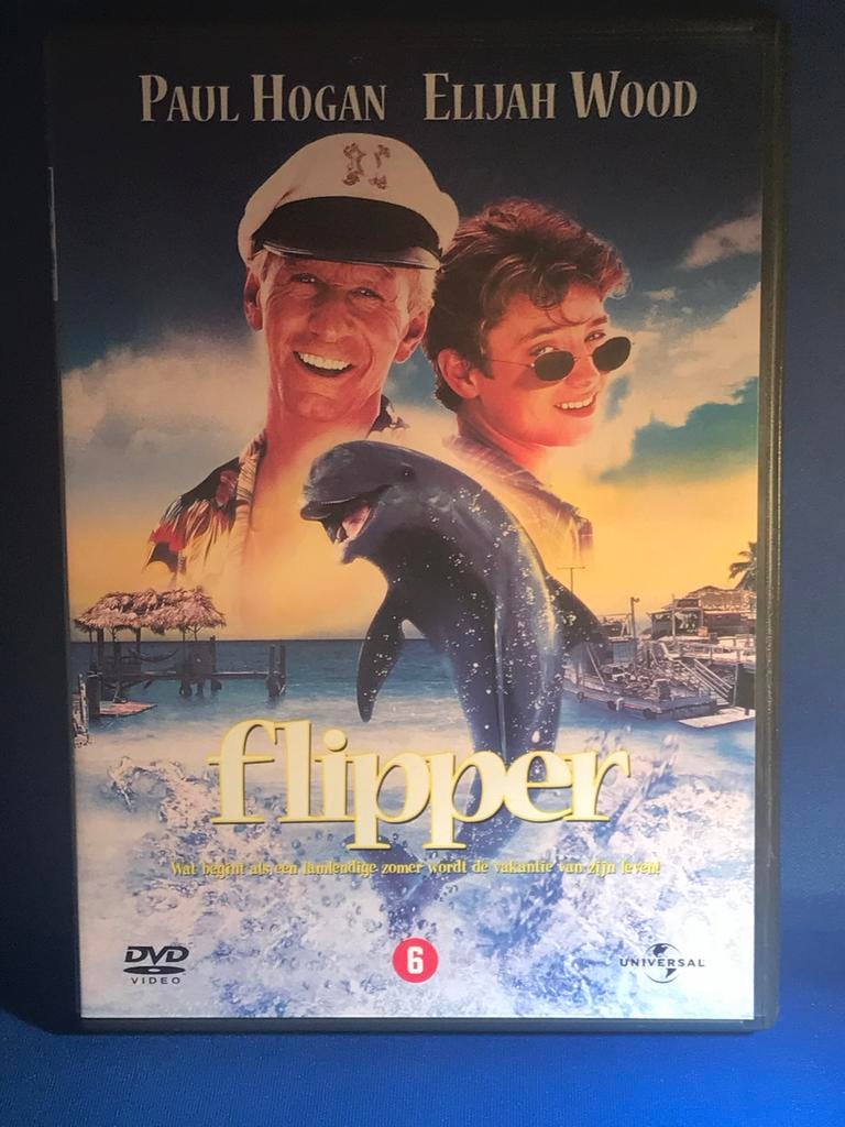 Flipper DVD - Familiefilm met Paul Hogan en Elijah Wood, Vanaf 6 jaar, Ophalen, Gebruikt