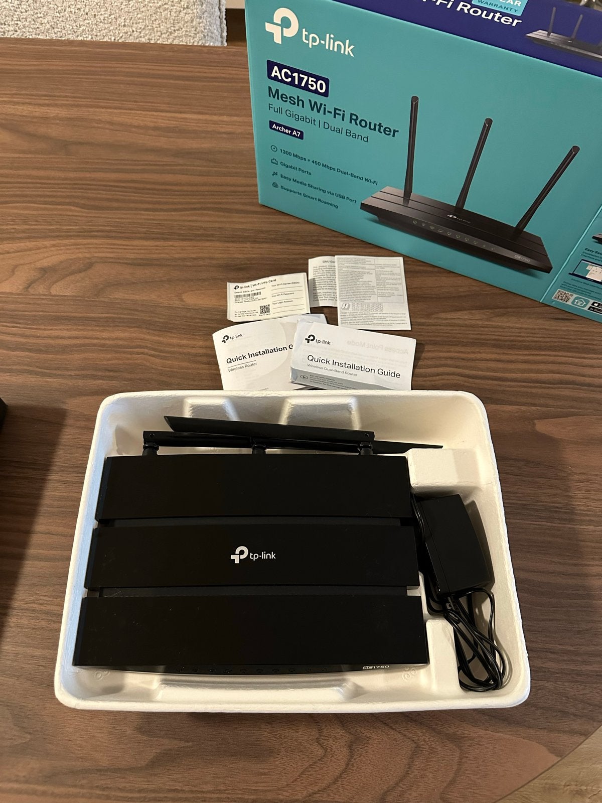 TP-Link AC1750 Mesh Wi-Fi Router (Archer A7), Verzenden, Zo goed als nieuw, Router