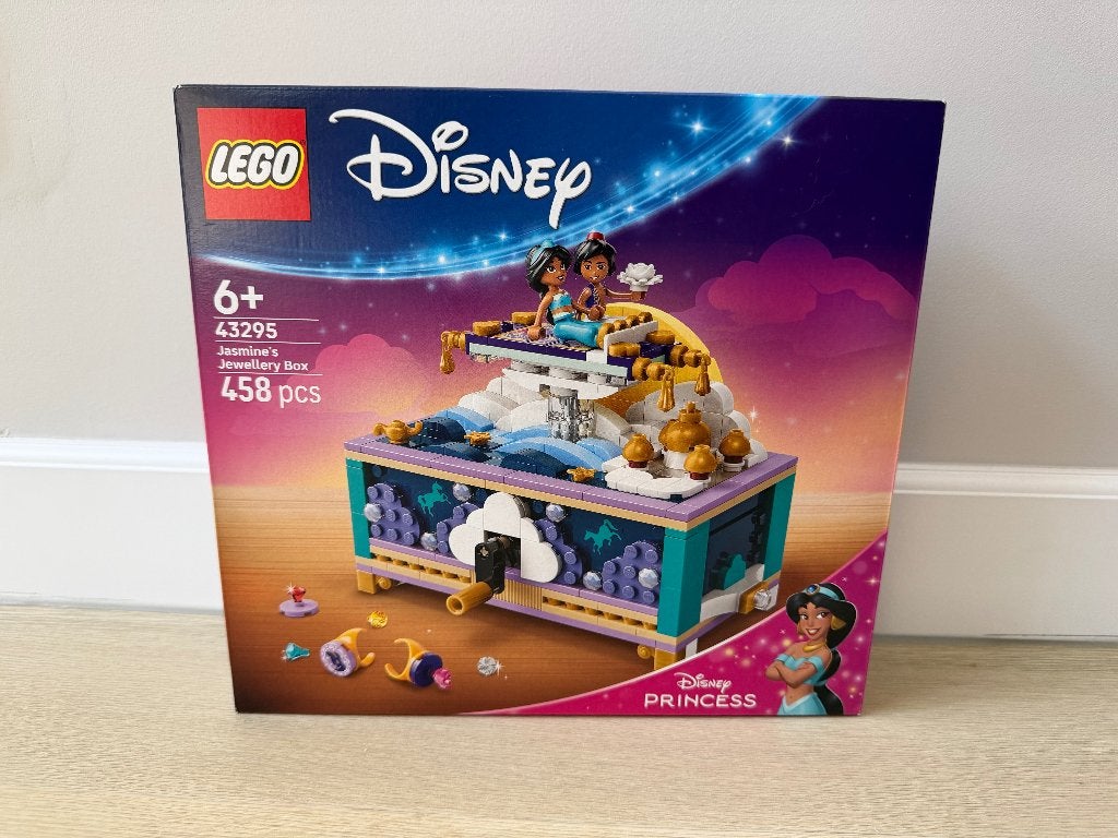 LEGO Disney 43295 Jasmine's Jewellery Box (compleet), Lego, Ophalen of Verzenden, Zo goed als nieuw, Disney