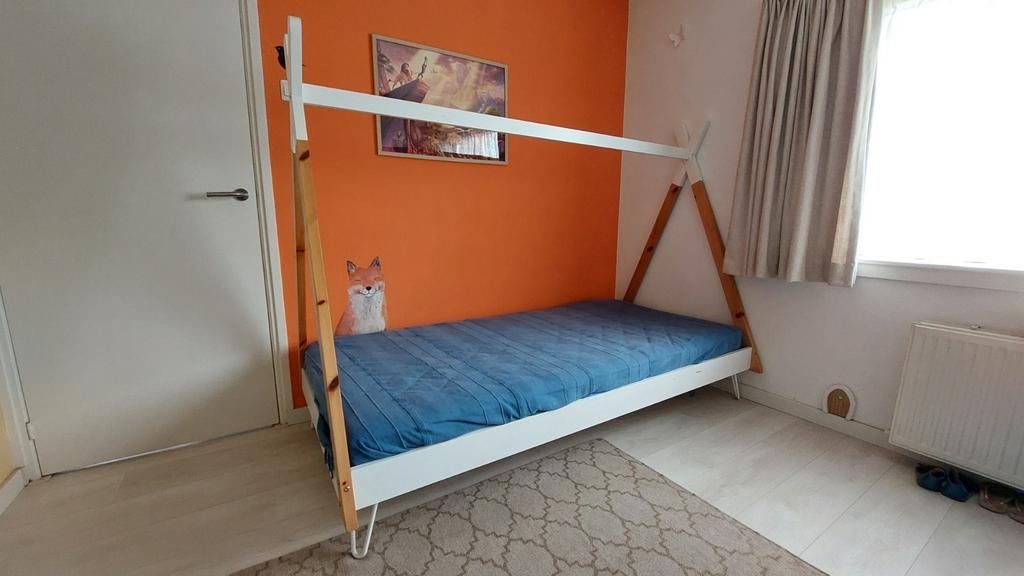 Kinderbed tipi tentframe, Ophalen, Gebruikt, 70 tot 85 cm, Lattenbodem