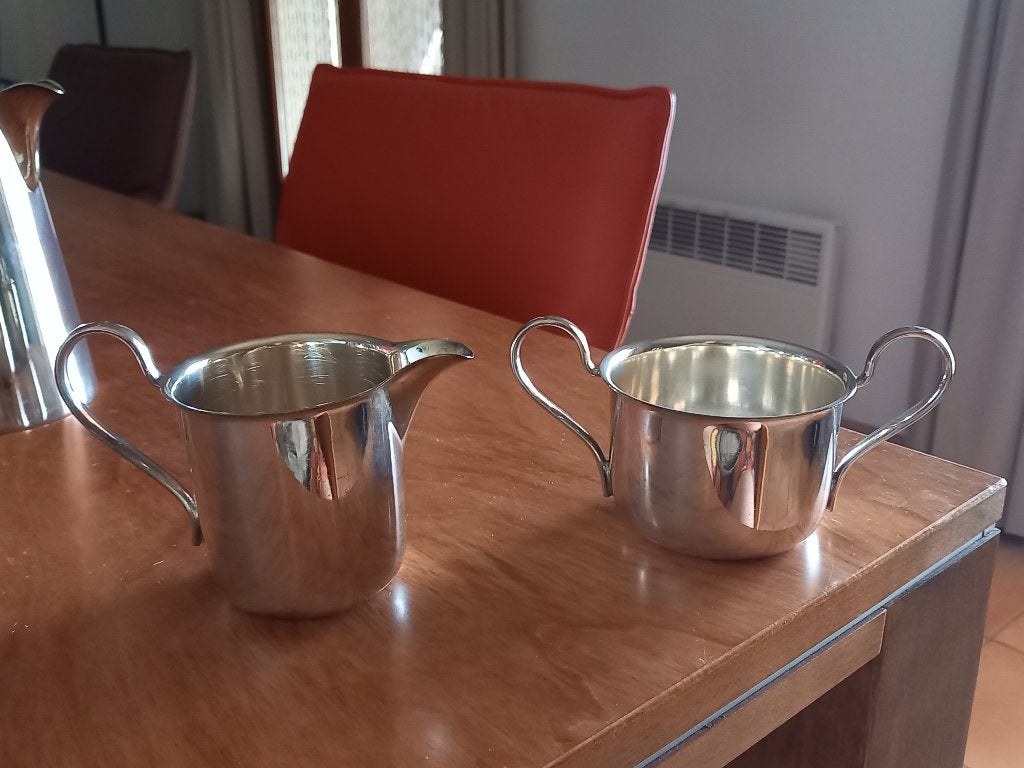 Antieke Sheffield (verzilverde EPNS) koffieset, Ophalen