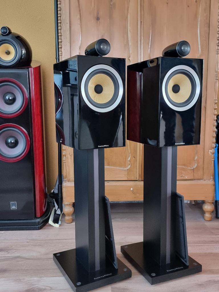 Bowers & Wilkins CM6 S2 Piano Zwart – Incl Originele Stands, Ophalen of Verzenden, Zo goed als nieuw, Bowers & Wilkins (B&W), 120 watt of meer