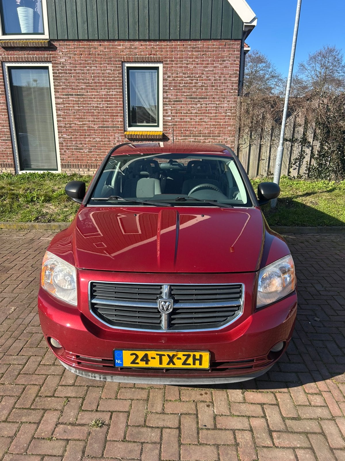 Dodge Caliber 2.0 SE 2007 Rood Automaat, Trekhaak, 1998 cc, Origineel Nederlands, Particulier, 1335 kg