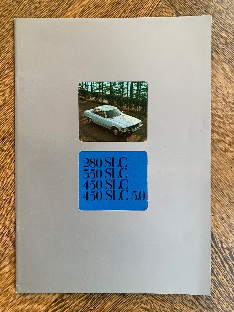 Nederlandse folder Mercedes-Benz SLC C107 1979 nieuw uit doo, Nieuw, Mercedes-Benz, Mercedes, Ophalen of Verzenden