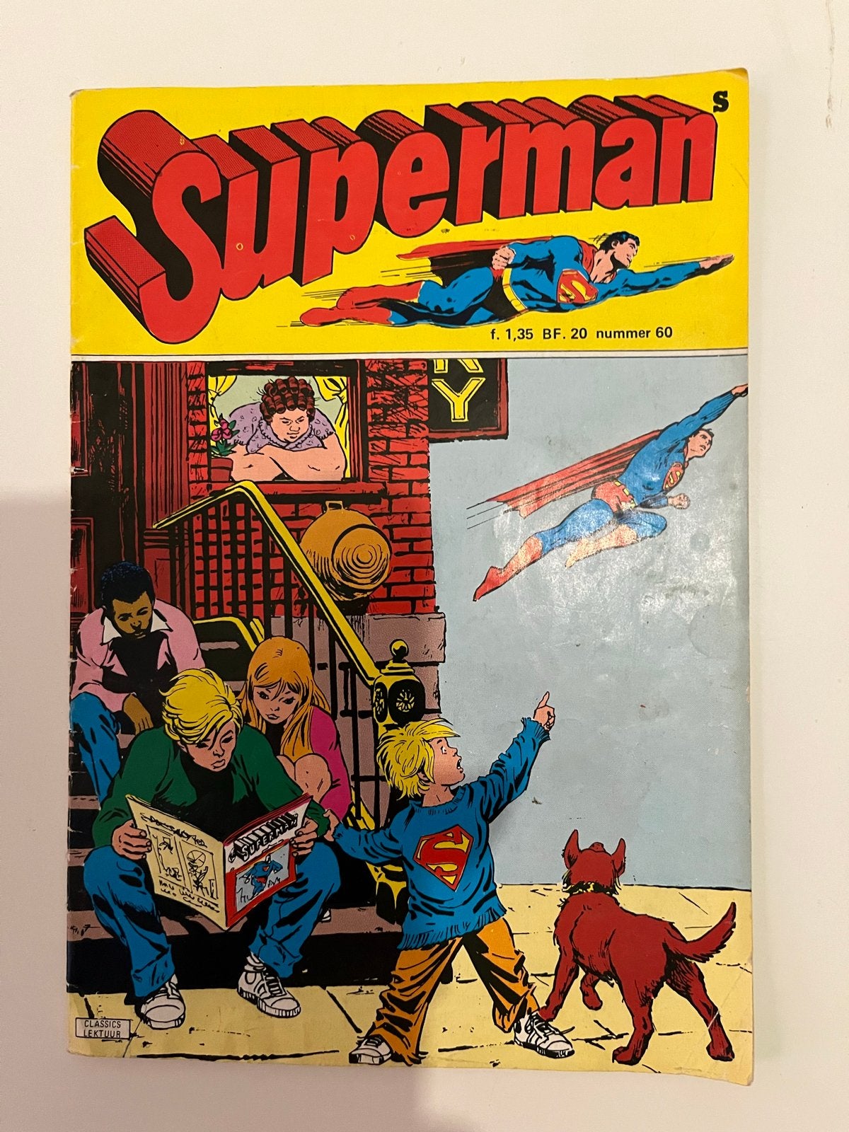Vintage stripboeken: Superman (nummer 60), Boeken, Stripboeken, Meerdere stripboeken, Verzenden, Gelezen
