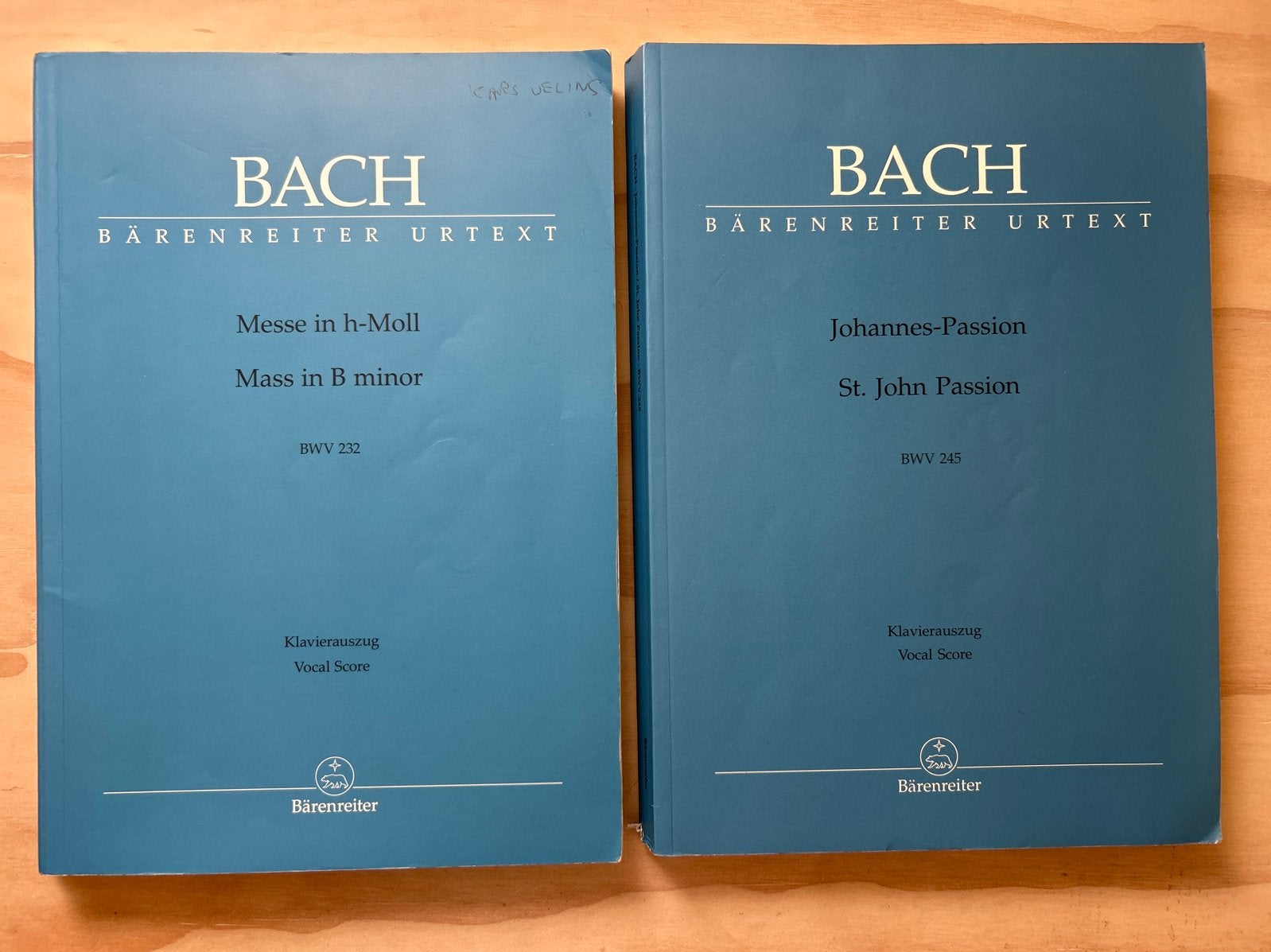 Bach: Mis in b-klein & Johannes-Passion (Bärenreiter Urtext), Klassiek, Overige soorten, Ophalen of Verzenden, Zo goed als nieuw
