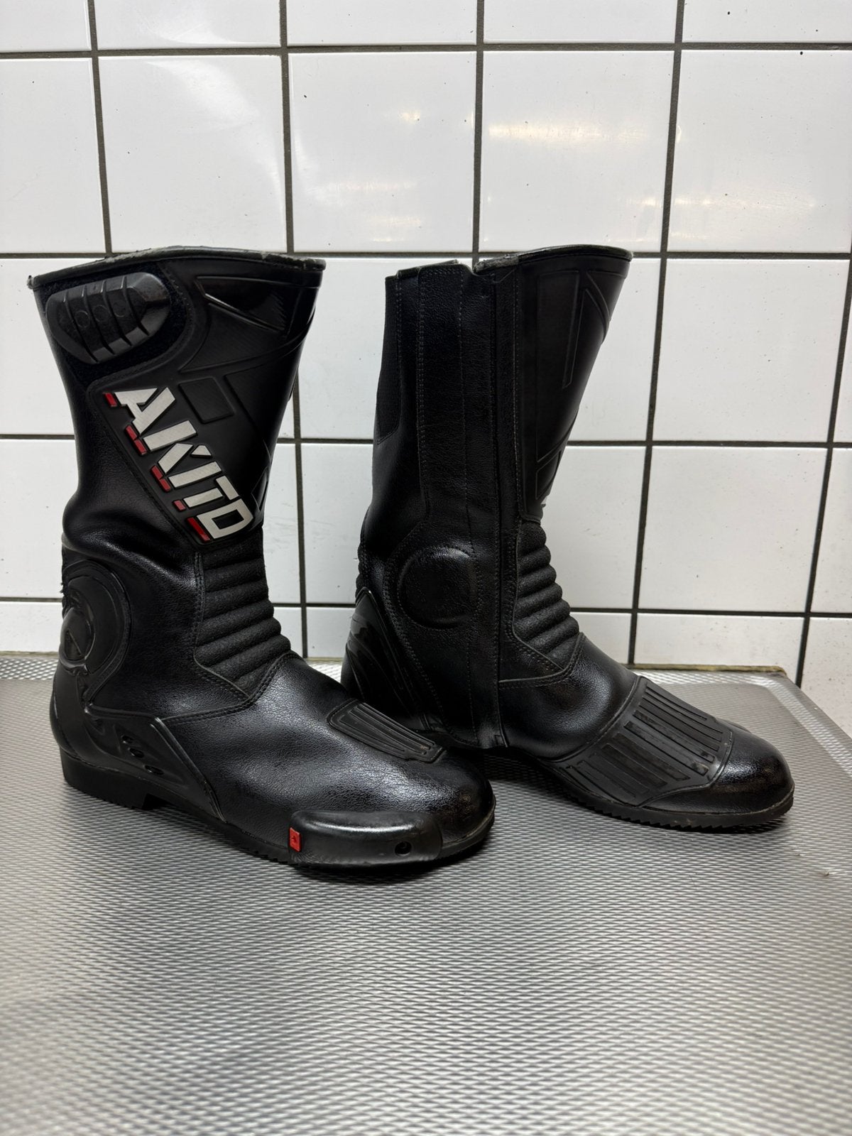 Akito motor rij laarzen maat 47 zgan, Ophalen of Verzenden, Tweedehands, Dames, Laarzen