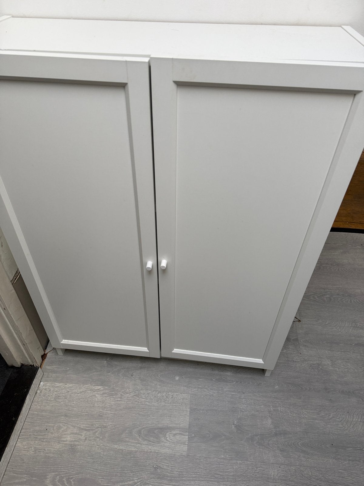 IKEA Billy 80x30x104 met Oxberg deuren - Wit, Ophalen, 100 tot 150 cm, 50 tot 100 cm, Zo goed als nieuw